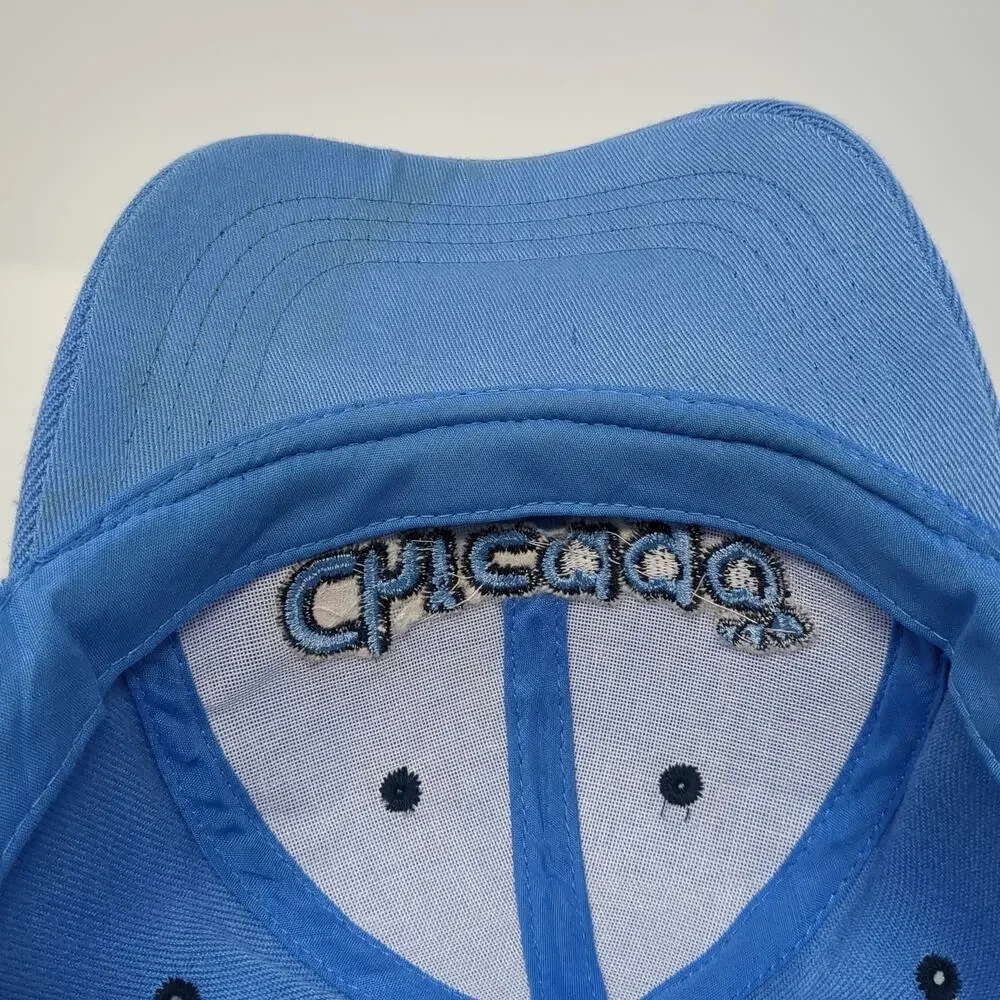 Chicago Toddler Strapback Baseball Cap Blue One Size Adjustable Embroidered